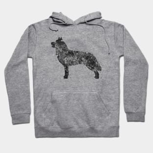 Siberian Husky dog black and white Hoodie